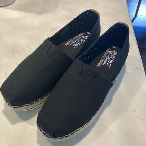 Skechers Black Casual Slip-Ons